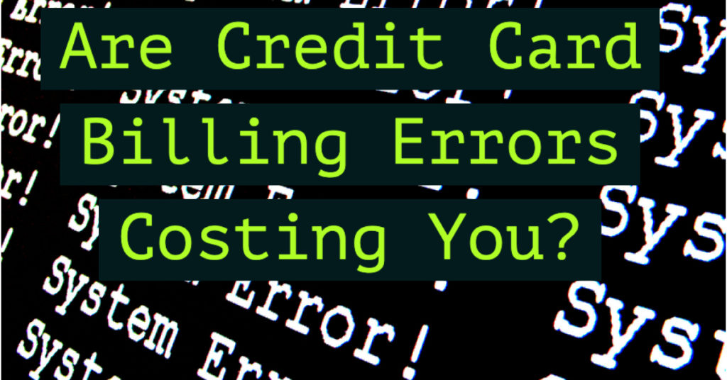 Credit Card Billing Errors