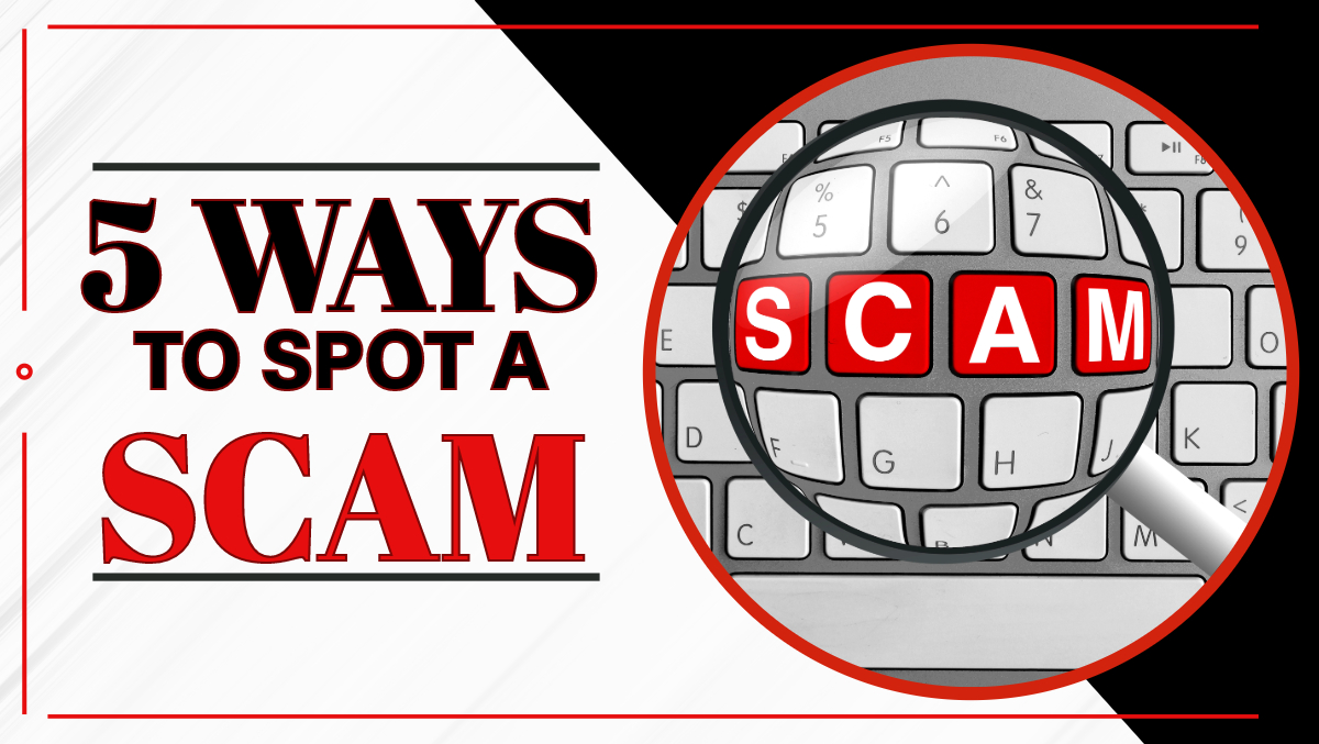 5 Ways To Spot A Scam | Gain Money Control