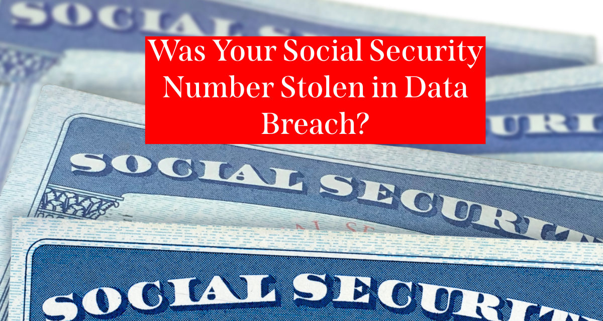 Social Security Numbers Stolen in Data Breach? Must Read…